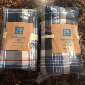2 pottery barn teen shams